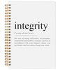 Integrity Definition Inspirational Notebook, Motivational Journal, Inspirational Gifts for Coworkers Women Men, Inspiring Work Spiral Notebooks 5.5x8.3 Inch - color: 14-explanation-notebook
