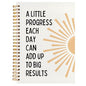 BearCake Boho Sun Inspirational Motivational Notebooks Journal,Mental Health Gifts, a Little Progress Each Day Can Add Up to Big Results Notebooks,Boho Sunshine Notebook,Spiral Notebook 5.5x8.3 - color: white-physiotherapy-sunrise