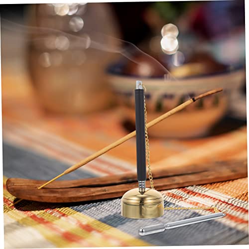 Toddmomy Flexible Telescopic Buddhist Chime with Clear Crisp Sound Smooth Safe Edges Simple Design Praying Instrument for Temple Rituals and Meditation Large Buddha Utensil and Home Decor