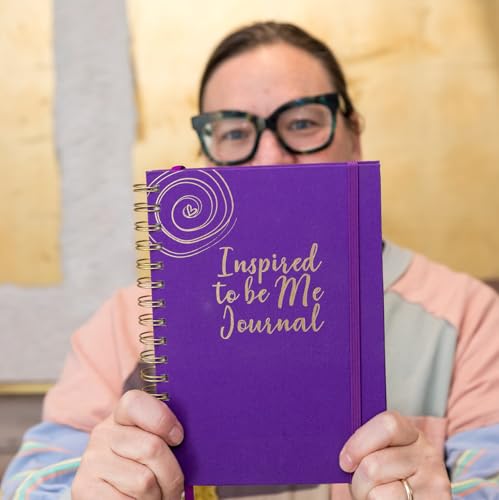 Journals for Women - Inspired to Be Me Journal -Self Care Gifts for Women - Journal with Weekly Intention & Reflection Pages - Gift for Women's Personal Growth & Healing Journey - Includes Inspirational Poem - color: Plum