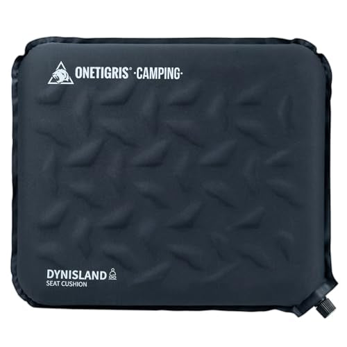 ONETIGRIS Inflatable Seat Cushion - Lightweight & Waterproof Inflatable Camping Seat Cushion Travel Cushion Stadium Seat Office Chair Car Pad