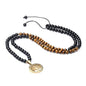 COAI Tree of Life Necklace 108 Mala Beads, Women's Men's Beaded Necklace, Japa Mala for Yoga Meditation 6mm - style: Obsidian & Tiger Eye