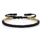 COLORFUL BLING Hand-Knitted Lucky String Bracelet Adjustable Tibetan Buddhist Prayer Yoga Mala Bracelets Kabbalah Protection Couple Jewelry - color: half brown