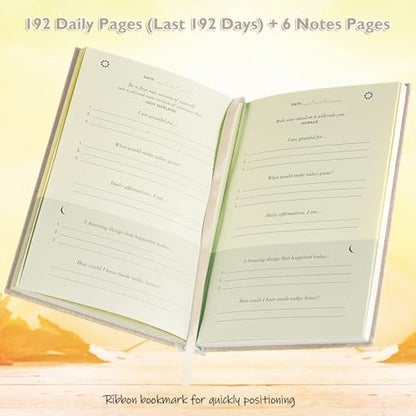 The Gratitude Journal, manifestation journal, Daily Journal with Prompts for Affirmation, Happiness, Mindfulness, Positivity, Wellness, Undated Journal for Women & Men(8.5 * 5.5 inches) - color: Beige