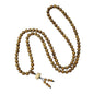 Natural Green Sandalwood 108 Mala Bead Necklace Buddhist Prayer Beads for Meditation or Yoga - style: Handcarved Lotus