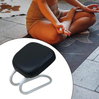 Colaxi Meditation Stool for Adults, Meditation Bench Kneeling Stool, Ergonomic Portable Chair with Anti Slip Cover, Adjustable Prayer Bench Seat for Home Studio Praying Yoga, Style D Black - color: Style D Black