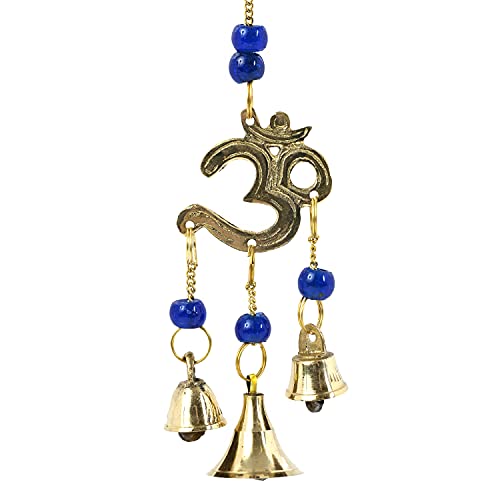 Incense Garden Windchime Brass - 8 Inches Length (OM) - color: Om