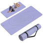 Large Yoga Mat Thick, 76"x32"x0.31"Wide POE Exercise Mat with Non-Slip Surface & Carry Strap, Anti-Tear Workout Mat for Yoga, Pilates, Fitness - color: light purple