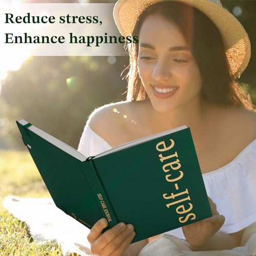 Self-Mastery Journal for Men - Gratitude and Productivity Journal for Mindfulness, Positivity, Self Care and Reflection - Guided Journal for Women with Mood Tracker, A5 (Dark Green)