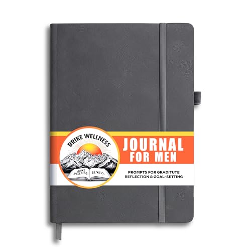 Journal for Men & Women – Premium Vegan Leather 184 Pages Guided Journal with Daily Prompts for Graditude, Mental Wellness, Reflection, Goal-Setting, Mindfulness, and Motivation for Growth