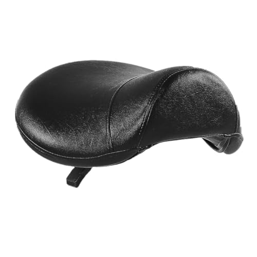 Saddle Stool Chair Seat Replacement, Saddle Seat Cushion for Round Rolling Medical Salon Stool Chair (Black)