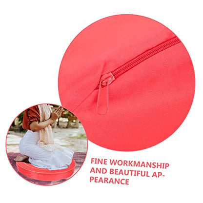 ABOOFAN Meditation Cushion Set Round Prayer Mat for Meditation Handmade Floor Pillow for Adults for Zen Practice and Yoga