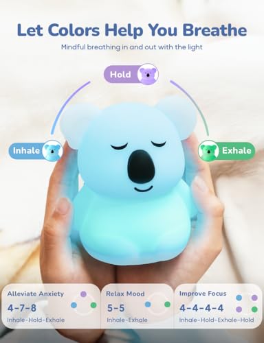 Mini Breathing Pal 'Kyle' - Mindfulness Breathing Light, Guided Visual Meditation Breathing Light, Anxiety Relief Items for Calm Down Corner/Meditation/Sleep Aid for Adult/Kid - size: Kyle (Mini)
