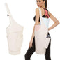 sportsnew Yoga Mat Bag, Large Opening Long Tote Yoga Mat Carrier Holder Bag with Waterproof Wet Pocket and Drawstring Water Bottle Pocket, Adjustable Shoulder Strap Storage Bag, patent pending - color: Beige