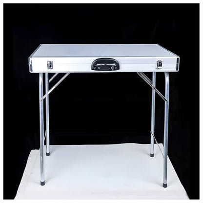 Portable Aluminum Alloy Display Case, Silver Laptop Briefcase & Organizer, Travel Storage for Tools, Household, Warehouse, Repair Shop (70x50cm-B) - size: 70x50cm-B