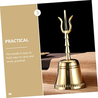 Spiritual Bell Handbell Instrument Buddhism Decor Bells Polished Surface