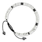 VIBILIA Healing Crystal Bracelets Beaded Bracelets for Men Women Natural Stone Adjustable Bracelets Unique Gifts for Father Son Grandfather Brother Friend - color: Howlite