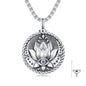 Evil Eye Necklace for Women 925 Sterling Silver, Protection Necklace with Blue Evil Eye Charm, Evil Eye/Lotus Pendant Jewelry, Birthday Christmas Gifts for Her - style: Lotus Evil Eyes 10