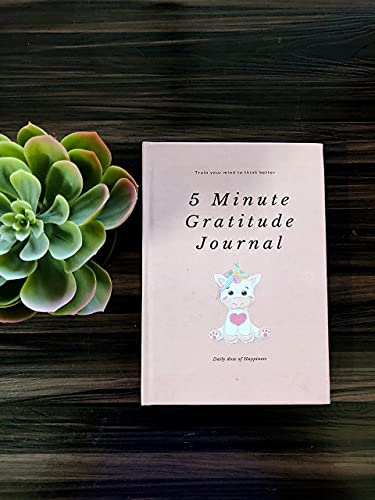Self Help Personality Development Book, a Quick Moments of Thankfulness, and Your Daily Dose of Gratitude (Pink)