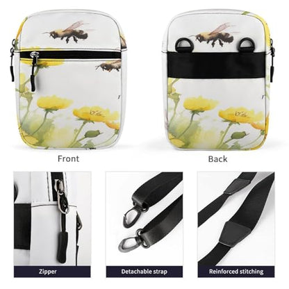 Stylish Messenger Bags Easy to Clean, Sling Backpack with Zipper, Crossbody Bag for Gym - color: Picture(346)
