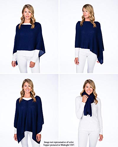 Womens 100% Cashmere Dress Topper - Cashmere Poncho Wrap