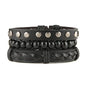HZMAN Wrap Bracelets Men Women, Hemp Cords Wood Beads Ethnic Tribal Bracelets, Leather Wristbands - style: Wooden bead style 6