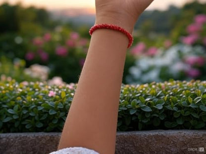 Mauli Kabbalah Red String Bracelet – Handmade Good Luck & Protection Bracelet with Adjustable Buddhist Knot for Men & Women – Spiritual Accessory