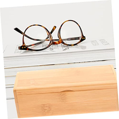 Cabilock 2pcs Bamboo Storage Box with Lid Organizer for Jewelry Trinkets and Keepsakes Lightweight and Bamboo Wood Design