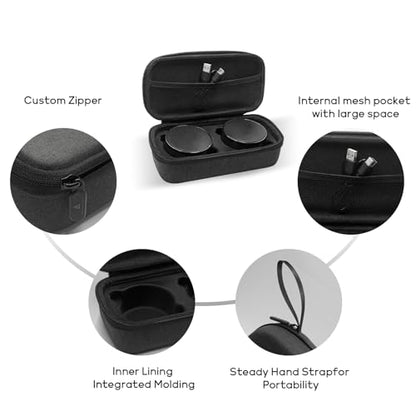 Electronic Tibetan Singing Bowl Portable 8 Healing Frequencies 396Hz-963Hz 6 Timer USB-C Rechargeable Bowl Meditation Device Set for Yoga Relaxation Stress with Portabl Travel Carrying Case
