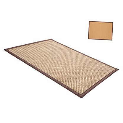 BESTOYARD 2pcs Japanese Style Meditation Cushion Woven Sitting Pad Zen Floor Mat Home