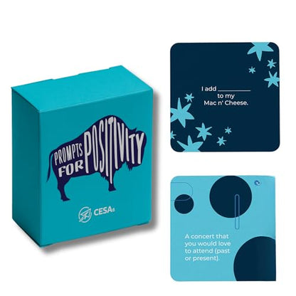 Positivity Prompt Cards – Reflection & Conversation Starters for Educators, Leaders & Teams – 54 Card Deck for Team Building, Mindfulness, & Coaching Activities