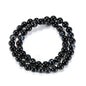 14in Agate Wrap Bracelet for Women Men Natural Round Beaded Agates Stone Healing Stretch Bracelets Elastic Handmade Polished Gemstone Beads Bracelet - color: Black White Agate, size: 8mm Beads