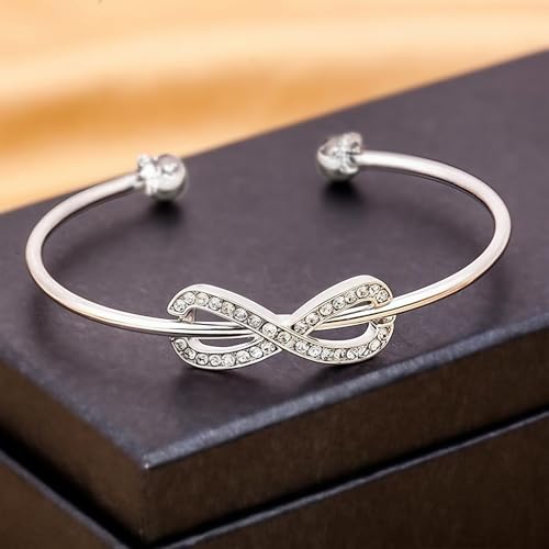 Handmade 925 Sterling Silver Bangle Bracelet Simple Silver/Gold Adjustable Cuff Bangles Durable Stainless Steel bracelet for Men &Women Daily Jewelry Gift for Anniversary Birthday Gift - color: Color 20