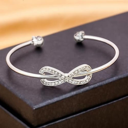 Handmade 925 Sterling Silver Bangle Bracelet Simple Silver/Gold Adjustable Cuff Bangles Durable Stainless Steel bracelet for Men &Women Daily Jewelry Gift for Anniversary Birthday Gift - color: Color 20