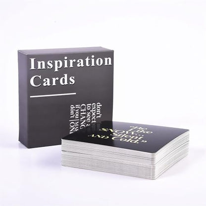 Knana 60Pcs Daily Affirmations Cards Affirmations cards for women, Affirmations Cards for Meditation Exercises, Inspirational Cards, Meditation Cards (Black)