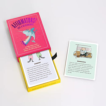 Affirmators! Love & Relationships Deck: 50 Affirmation Cards to Help You Help Yourself - Without the Self-helpy-ness!