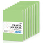 feela 8 Pack Soft Cover Journal Bulk, Notebooks College Ruled for Work, Lined Travel Journal for Women Men, Note Taking Notebook School Supplies Business Writing, 8.2” x 5.5”, A5, Light Green - color: 8 Light Green