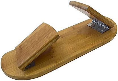 Bamboo Ergonomic Folding Meditation Stool Seiza Bench Ideal for Vipassana and Transcendental Meditation