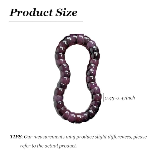 Roe Dolph Bodhi Bead Fidget Anxiety Bracelet for Women Men Chunky Stretch Beaded Mindful Jewelry Daily Reminder Gift for Mom Wife Friend - color: B2:purple