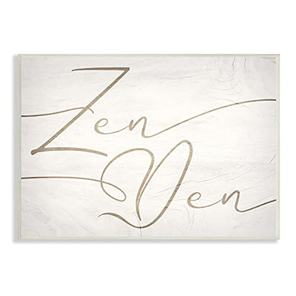 Relaxing Zen Den Sign Minimal Charming Typography - size: 10"L x 15"W