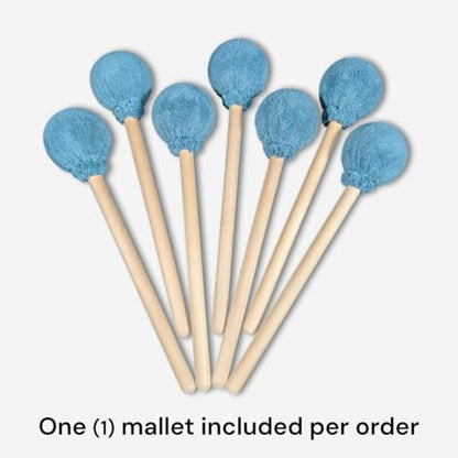 BLACK MAGIC Cosmic Tones Gong Mallet by Raven Sounds, Handmade in USA, Enhanced Overtones