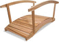 All Things Cedar FB72-R Garden Bridge with Side Rails | 6-Ft Cedar Wooden Bridge for Gardens, Backyards & Streams | Easy to Assemble & Made from Untreated Western Red Cedar | 71x38x34 - size: 6-Ft Bridge & Rails