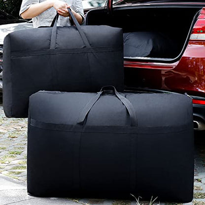 Multipurpose Extra Large Heavy Duty Storage Bags Duffle Bags for Space Saving Moving Storage (60Gal/230L, Black) - size: 60Gal/230L