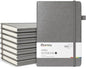 Oucaru Lined Journal Notebook, 8 Pack, 180 Pages, A5 Journals for Writing, 100 GSM Thick Paper, Small Notebooks Daily Journal for Women Men Work, Business, School, Travel Supplies - color: Gray