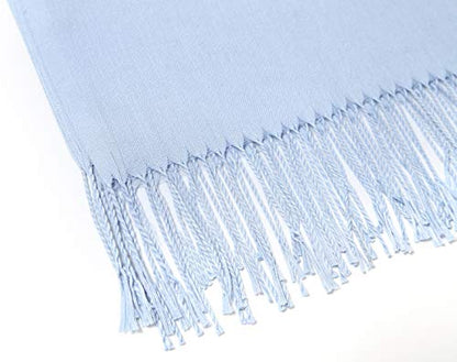 Cindy & Wendy Pashmina Shawls and Wraps Scarf for Women Soft Large Winter Shawl for Evening Dress Wedding Party - color: Light Blue