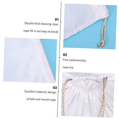 FRCOLOR 2Pcs Capacity Drawstring Storage Bag Lightweight Household Finishing Bag for Clothing Travel and Organization