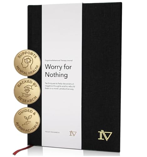 Worry for Nothing: Guided Anxiety Journal, Cognitive Behavioral Therapy Mental Health Journal, Anxiety Relief & Self Care, Journal for Men & Women, Mental Health Gifts - style: Anxiety Journal & CBT Workbook