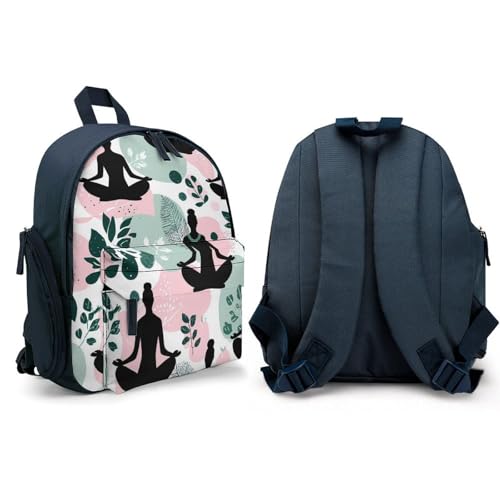 Meditation Yoga Nature Mini Travel Backpack Casual Daypacks Small Shoulder Bag for Shopping - color: Blue-style