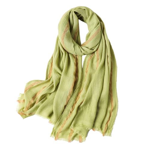 WINCESS.YU Women Gradient Scarf Long Shawls and Wraps Fashion Plain Pashmina Formal Scarf - color: Lx92-light Green