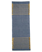 Indian Handmade 100% Organic Cotton Yoga Mat, Hand Woven Rug, Yoga Mat For Everyday Fitness at Home Comfortable Foldable Long Mat - color: Blue Yellow
